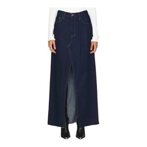 FAVORITE DAUGHTER The Sunny Low Slung A line Maxi Denim Skirt Size 26 NWT